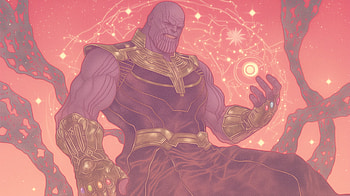 Thanos in Action: Epic Comic, Comic, Thanos HD wallpaper