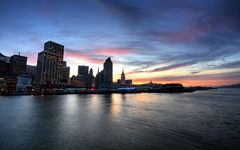 Cities, Sea, Building, Skyscrapers, r HD wallpaper