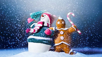 Snowmen, sweet, winter, cute, cold, beautiful, nice, snowman, snowflake, holiday, snow, christmas, funny, joy, lovely, new year HD wallpaper