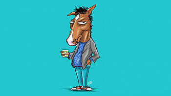 Bojack Horseman Minimal , bojack-horseman, tv-shows, animated-tv-series HD wallpaper
