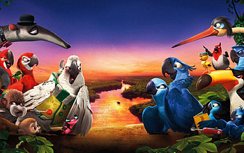 Rio 2 Movie Wide, rio, movies, birds, animated-movies HD wallpaper