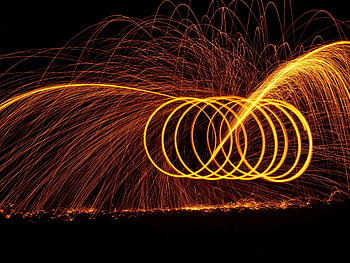 Dark, Circles, Neon, zelight, Glow HD wallpaper