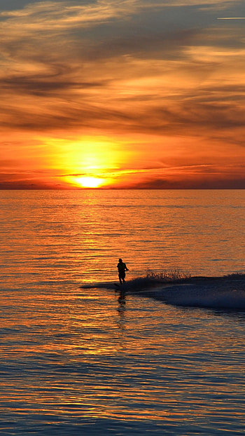 Good mrng, have a good day, sunset HD phone wallpaper