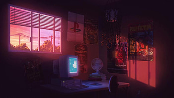 Sunset 90s Room Aesthetic Live, 90s Windows HD wallpaper