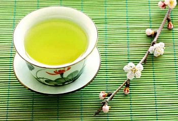 Green Tranquil-i-Tea, Tea, Japan, Teacup, Cherry blossom, Green Tea HD wallpaper