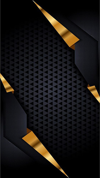 Black, gold, orange, dark, yellow HD phone wallpaper