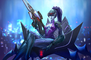 Widowmaker, overwatch, game, sniper, artwork HD wallpaper