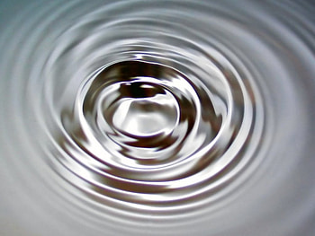 Surface Waves of Water, silver, water, ripples HD wallpaper