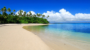 Tonga travels, Morning beach, Serene landscape, Peaceful atmosphere HD wallpaper