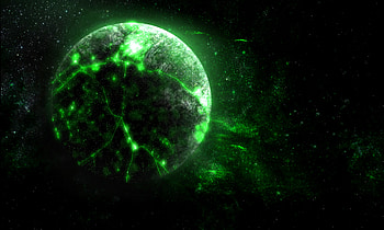 Universe, Bright, Glow, Planet HD wallpaper