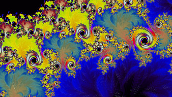 Trippy Psychedelic Fractal, trippy, psychedelic, trance, yellow, blue, Abstract, fractal, abstract blue HD wallpaper