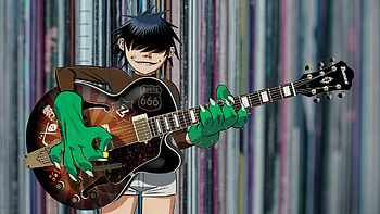Noodle from Gorillaz, Record collection, Music influences, Discogs interview HD wallpaper
