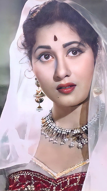 Madhubala, bollywood actress, vintage HD phone wallpaper