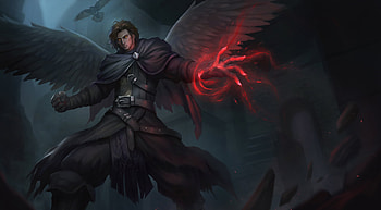 Angel Man With Wings Dark Magic Art, artist, artwork, deviantart, digital-art HD wallpaper