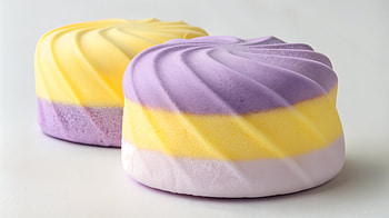 Delightful Marshmallow Treats - Ultra, marshmallow, cake, dessert, purple, yellow HD wallpaper