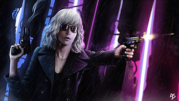 Atomic Blonde Charlize Theron Artwork, atomic-blonde, movies, artwork, art, digital-art HD wallpaper