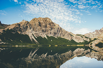 Beautiful lake, reflections, mountains HD wallpaper