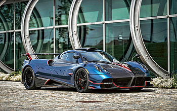 2022, Pagani Huayra NC, , front view, exterior, blue Pagani Huayra, hypercar, italian sports cars, Pagani HD wallpaper