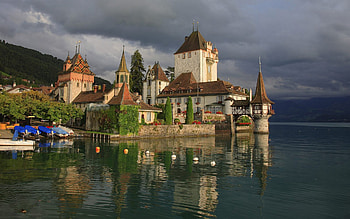 Landscape, Houses, Rivers HD wallpaper