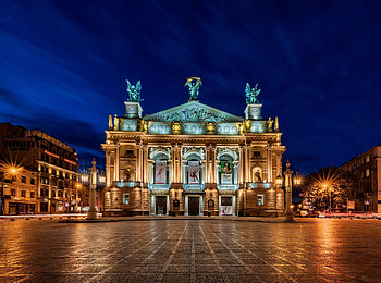 Lviv Opera House, Architectural marvel, Cultural landmark, Rcityporn HD wallpaper
