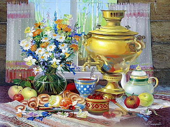 still life, flowers, beautiful, food HD wallpaper