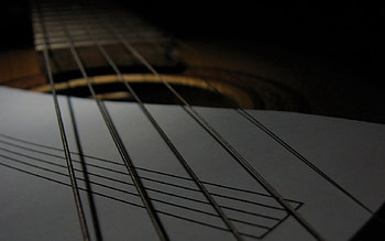 When_music_is_silent, black, music, abstract, 3d, silent, guitar HD wallpaper