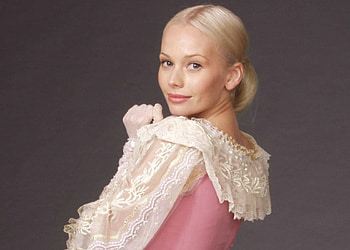 Anastasia, russian, girl, singer, actress, dress, beauty, woman, pink, tv series, music, movie, elena korikova, blonde hair, bednaia nastya HD wallpaper