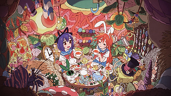 Flip Flappers, Anime, Kokona (Flip Flappers), Papika (Flip Flappers) HD wallpaper