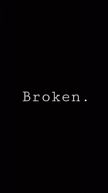 broken, broke, bad, sad, black, heart HD phone wallpaper