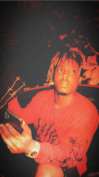Juice wrld red, car, , watch, juice wrld, graphy HD phone wallpaper
