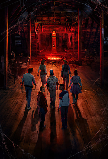 ST4 poster 003, DustinHenderson, RobinBuckley, SteveHarrington, LucasSinclair, NancyWheeler, EricaSinclair, StrangerThings HD phone wallpaper