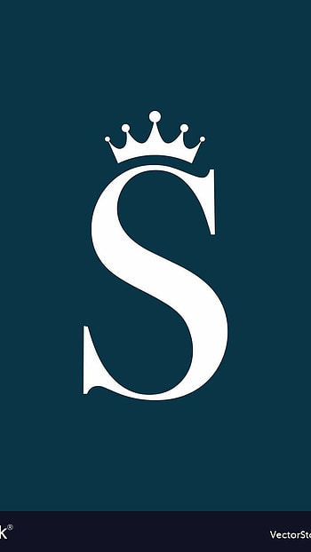 S Letter, Crown, white HD phone wallpaper