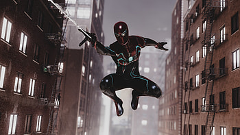 Night Swing - Marvel's Spider-Man Remastered Quad, Video Game, Marvel's Spider-Man Remastered, Game Screenshot HD wallpaper