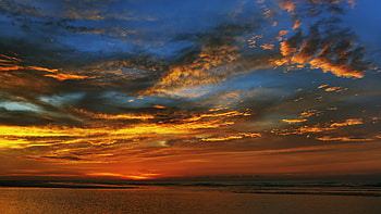 Summer Sunset and stock HD wallpaper