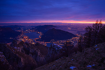 Night, View From Above, Cities, Night City HD wallpaper