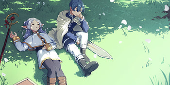 Frieren & Himmel, Anime, Frieren: Beyond Journey's End, Frieren (Frieren: Beyond Journey's End), Himmel (Frieren: Beyond Journey's End) HD wallpaper