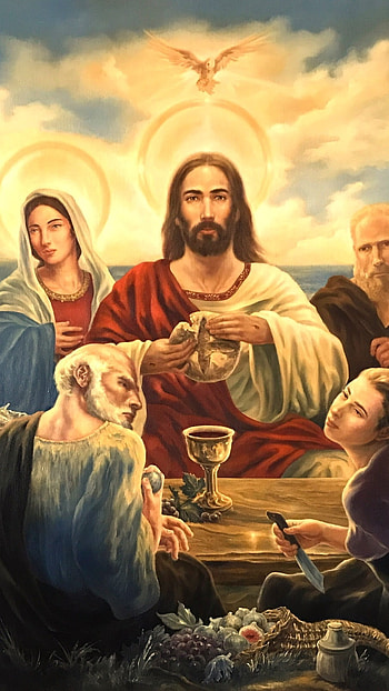 Papa Jesus, Religious Art HD phone wallpaper