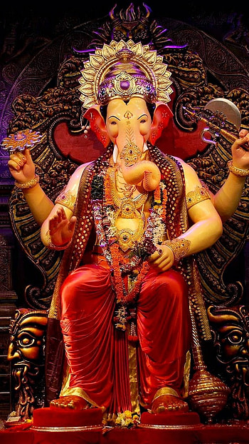 God Ganesh, Lalbagcha Raja, Ganpati Bappa, Ganesh, Siddhivinayak HD phone wallpaper
