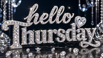 Hello Thursday — Diamond Sparkle, Sparkles HD wallpaper