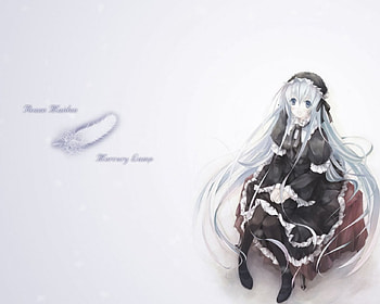 Suigintou, jun, rozen maiden, anime, kanaria, hinaichigo, shinku, barasuishou, souseiseki, kirakishou, suiseiseki HD wallpaper