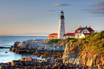 Windows 10 lighthouse , background, Serene aesthetic, Beautiful coastline HD wallpaper