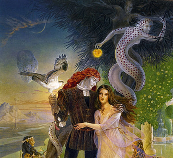 Fantasy, kinuko y craft, spirit, tale, art, couple, kinukony craft HD wallpaper