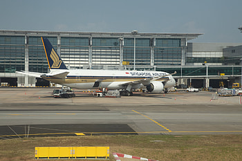Singapore Changi, airplane art, boeing 787 10, dreamliner HD wallpaper