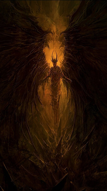 Black Devil, Devil Painting HD phone wallpaper