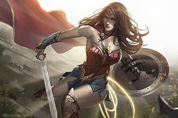 Wonder Woman Artwork 2018, wonder-woman, artwork, artist, movies, artstation, superheroes HD wallpaper