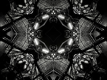 Abstract, Chains, Fractal, Construction, Design, Bw, Chb, Details HD wallpaper