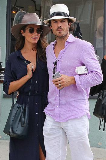 Ian Somerhalder, Nikki Reed, Venice outing, Paparazzi snapshots HD phone wallpaper