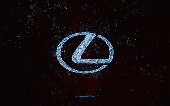 Lexus glitter logo, , black background, Lexus logo, blue glitter art, Lexus, creative art, Lexus blue glitter logo HD wallpaper