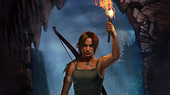 Lara Croft With Flame In Hand, tomb-raider, lara-croft, games, artstation HD wallpaper