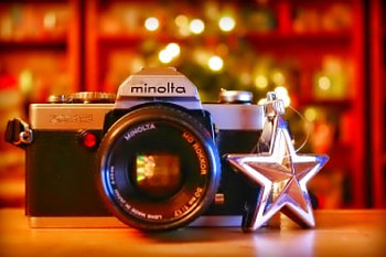 Christmas - Minolta, winter, colorful, graphy, nice, background, holiday, snow, happy, , new year, merry christmas, cold, balls, beautiful, decoration, pretty, christmas, lovely HD wallpaper